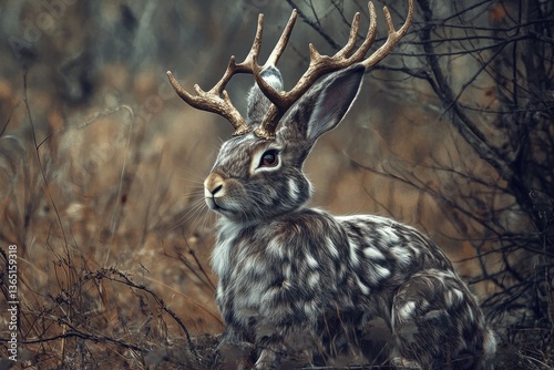 Jackalope Hunting Trophies: The Legendary Rabbit-Antler Mutant photo