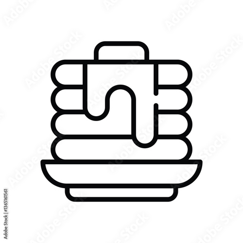 Pancakes  icon vector