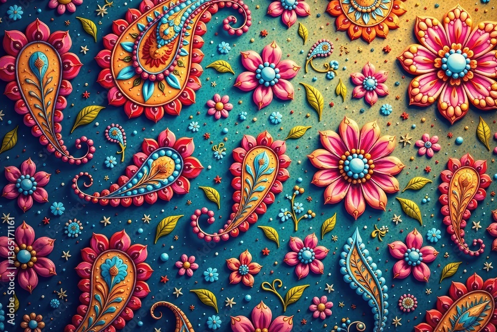 Subtle, repeating paisley motif, creates unified backdrop , paisley, subtle, geometric Subtle, repeating paisley motif, creates unified backdrop , paisley, subtle, geometric
