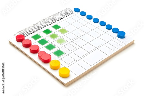 Realistic Weekly Homework Chart Render