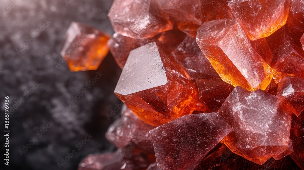 A mesmerizing cluster of red gemstones captured in vibrant detail, showcasing the brilliance of nature’s beauty and the potential for artistic expression and luxury decor. A mesmerizing cluster of red gemstones captured in vibrant detail, showcasing the brilliance of nature’s beauty and the potential for artistic expression and luxury decor.