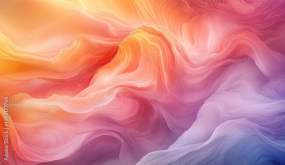 Obraz premium Abstract flowing vibrant colors