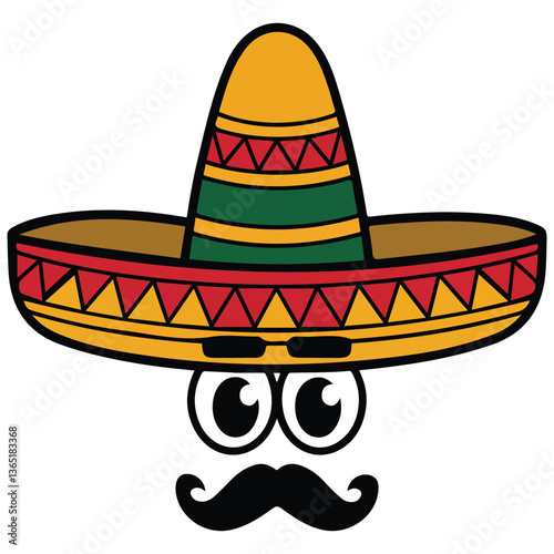 Mexican hat with eyes