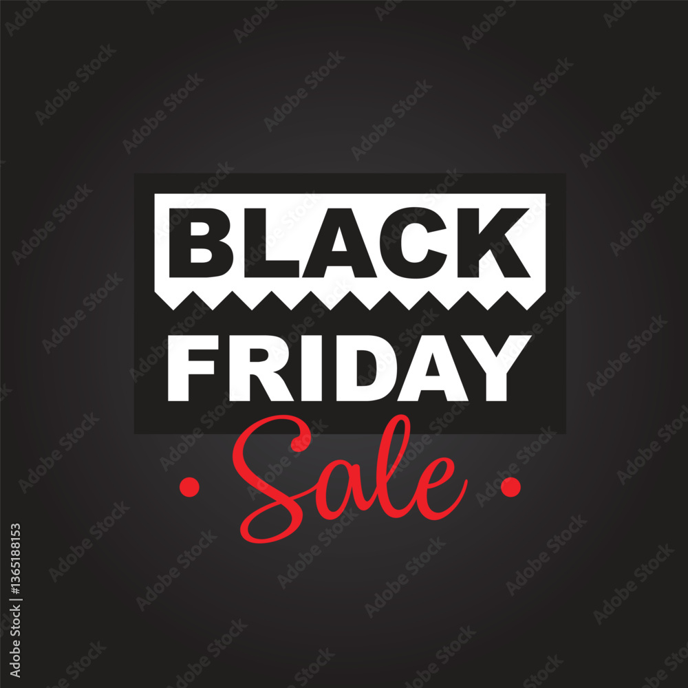 Um lettering promocional de Black Friday Sale