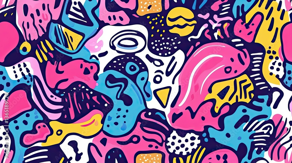 Obraz premium Colorful Organic Shapes