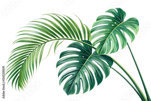 palm tree leaves