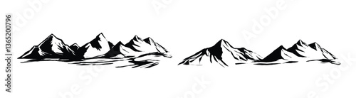 silhouette of mountain