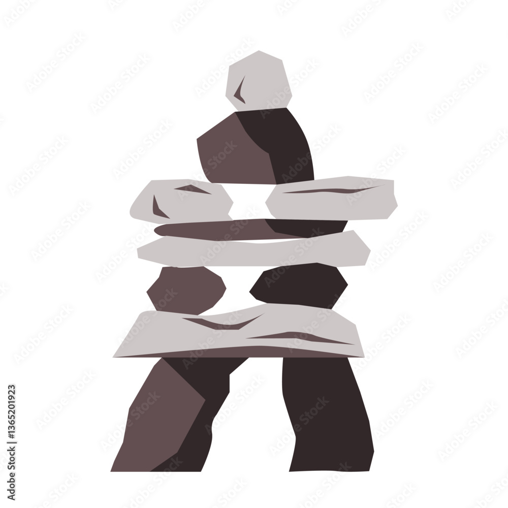 custom made wallpaper toronto digitalInuksuk isolated vector illustration. Canadian symbol.