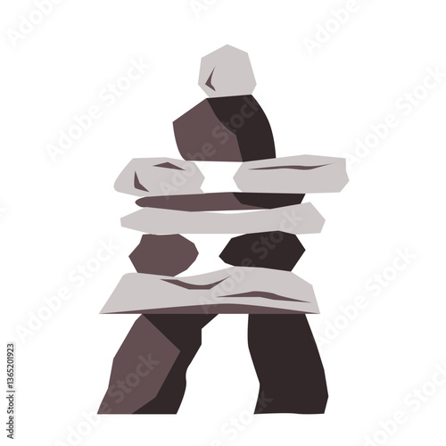 Wallpaper Mural Inuksuk isolated vector illustration. Canadian symbol. Torontodigital.ca