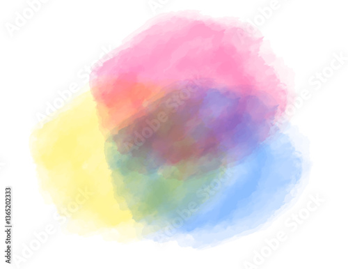 洗練された水彩風ベクターテクスチャ・カラフル
