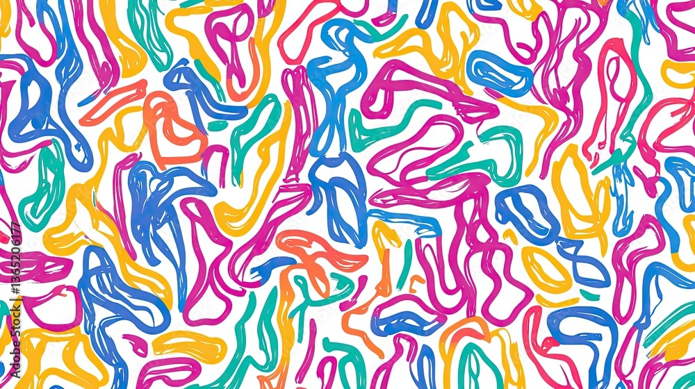Obraz premium Colorful Scribbles