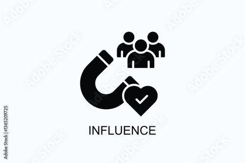 Influence Icon Or Logo Isolated Illustration