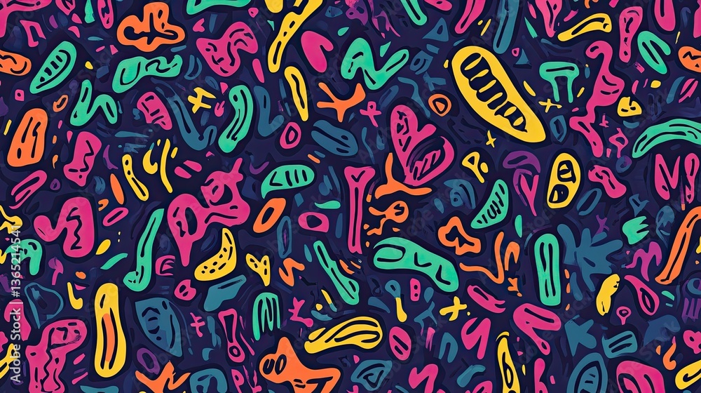 Naklejka premium Colorful Scribbles