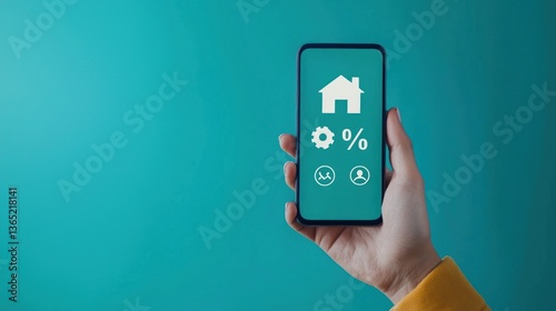 Smart Home Management App on Smartphone