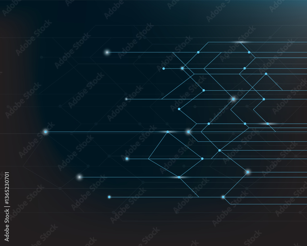 Obraz premium Abstract particles wave style