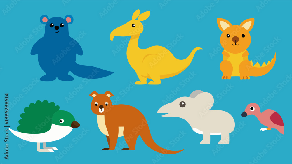Animal set vector Animal set vector