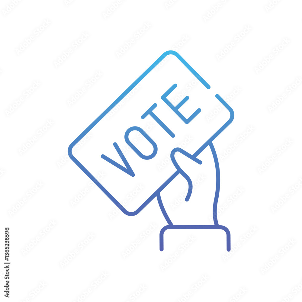 Obraz premium Vote Vector icon