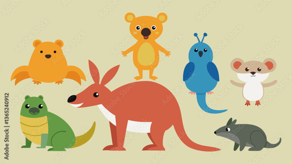 Animal set vector