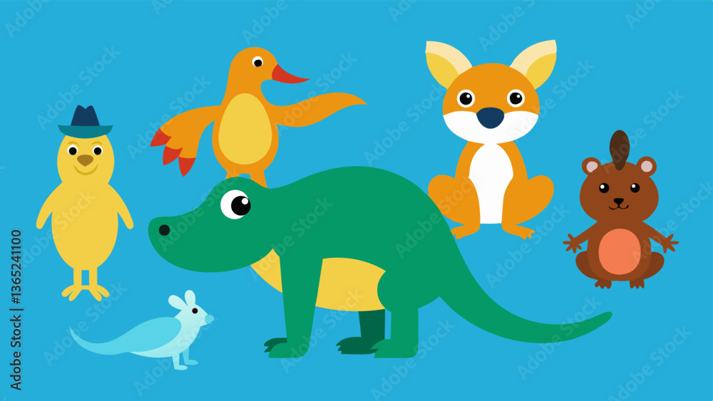 Animal set vector Animal set vector