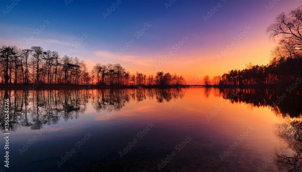 Obraz premium The landscape feels like a dream captured in time. 