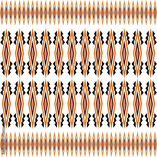 Vibrant Tribal Diamond Pattern