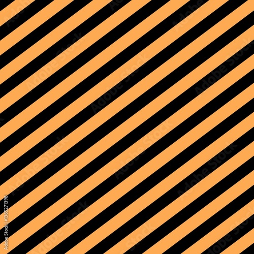 Diagonal Orange and Black Stripes
