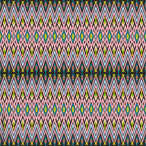 Colorful Tribal Diamond Pattern