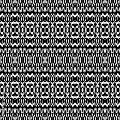Ornamental Black and White Tribal Pattern