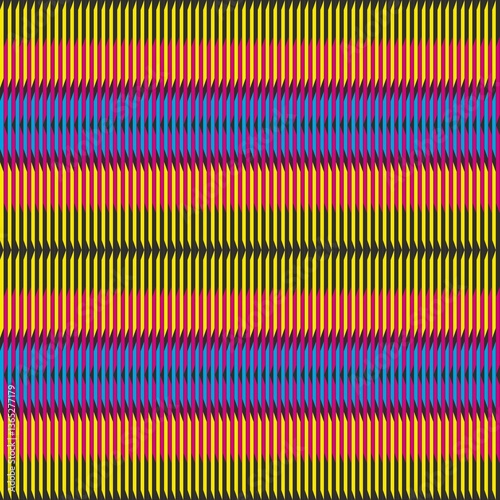 Vibrant Chevron Optical Pattern