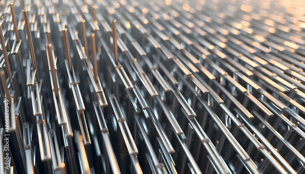 a close up view of a metal structure a close up view of a metal structure