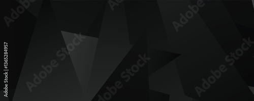 Abstract geometric dark shapes with overlapping angles and subtle gradient.