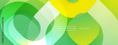 Abstract background with layered translucent gradient shapes