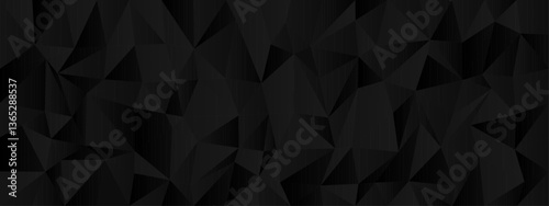 Dark geometric abstract background design for modern art and technology projects.