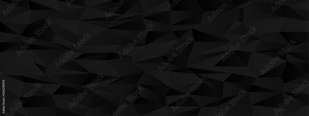 Abstract geometric black polygonal pattern in low poly design for modern backgrounds. Abstract geometric black polygonal pattern in low poly design for modern backgrounds.