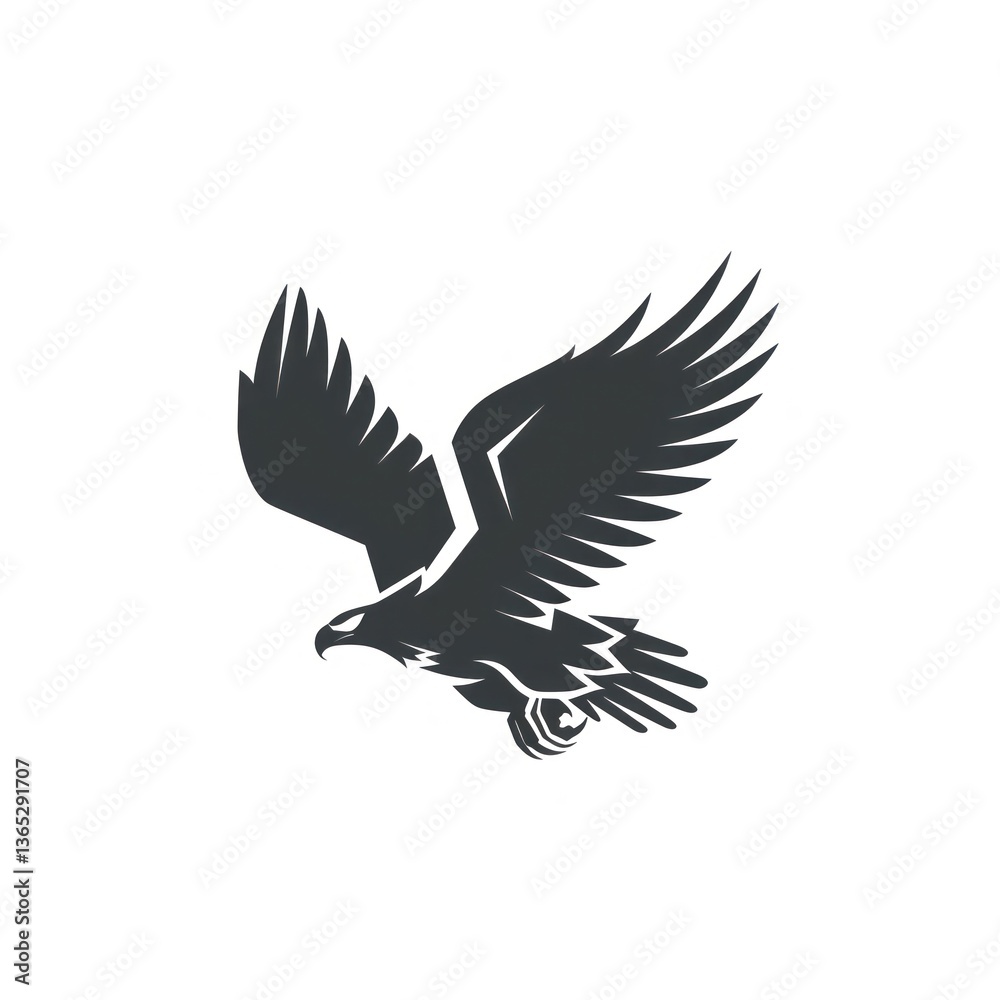 Obraz premium Eagle stencil vulture animal.