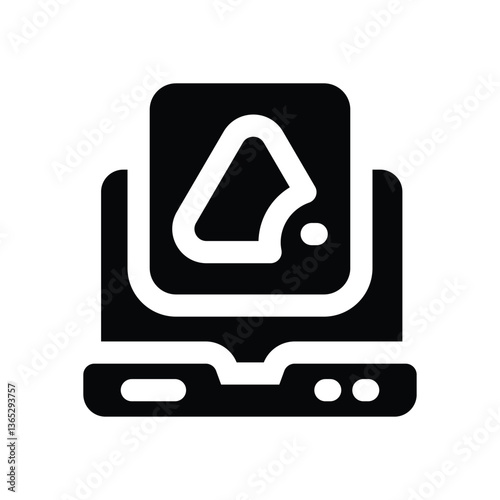 web design glyph icon. Strong and solid vector icon for websites, mobile interfaces, presentations, and visual branding. High quality and easy to edit.