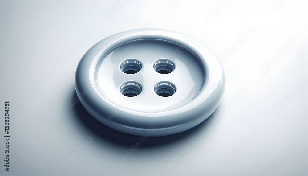 White button on a white background is isolated. Standard button White button on a white background is isolated. Standard button