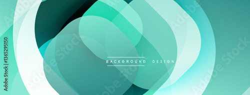 Abstract background with layered translucent gradient shapes
