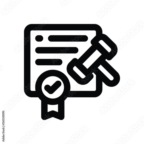 standardization line icon. Clean and minimalist vector icon for websites, mobile apps, presentations, and logos. Fully scalable and customizable for any project.