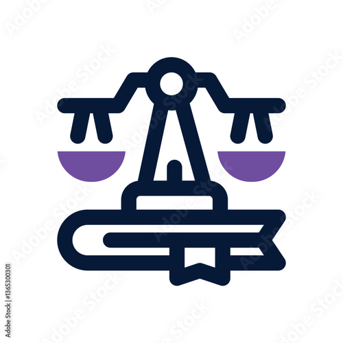 statute dual tone icon. Sleek and modern vector icon for websites, mobile apps, marketing materials, and corporate design. Fully scalable and ready to use.