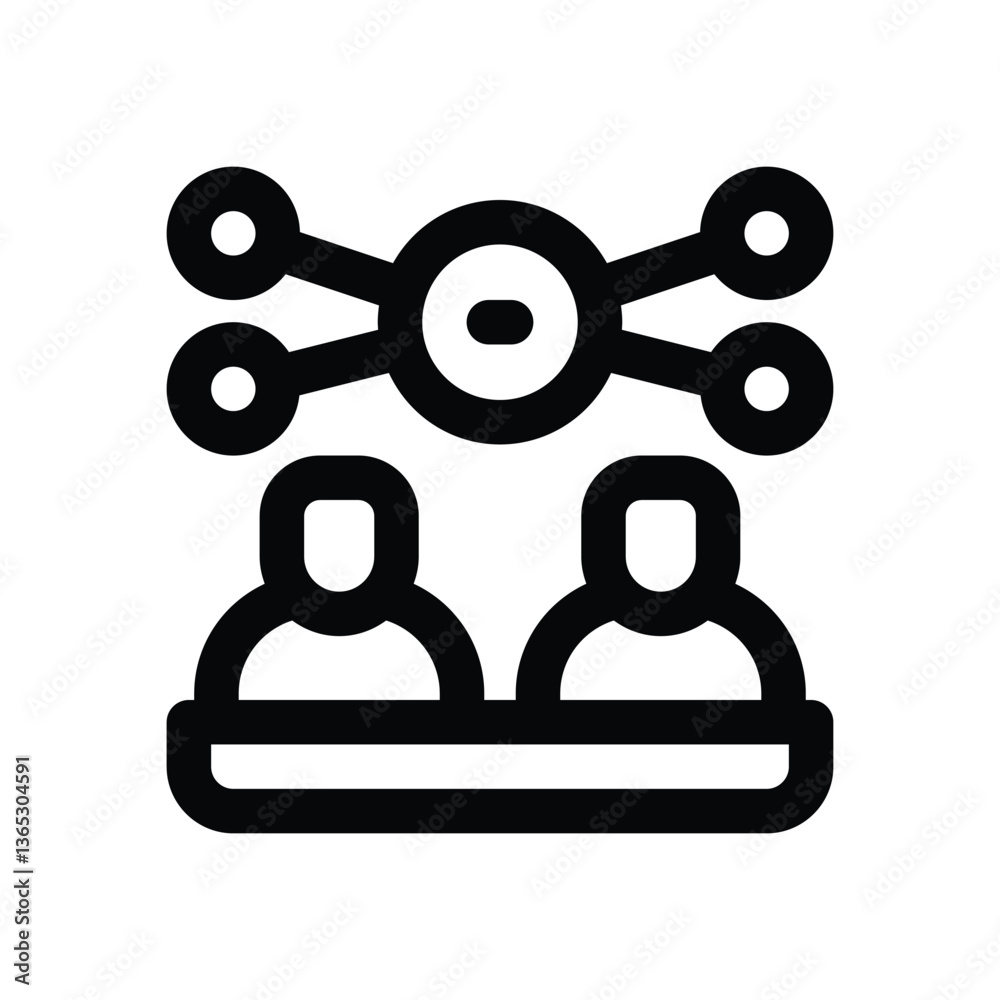 Fototapeta premium event line icon. Clean and minimalist vector icon for websites, mobile apps, presentations, and logos. Fully scalable and customizable for any project.