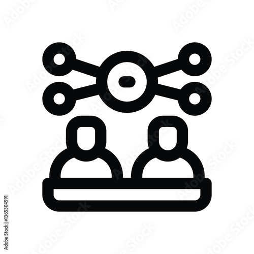event line icon. Clean and minimalist vector icon for websites, mobile apps, presentations, and logos. Fully scalable and customizable for any project.