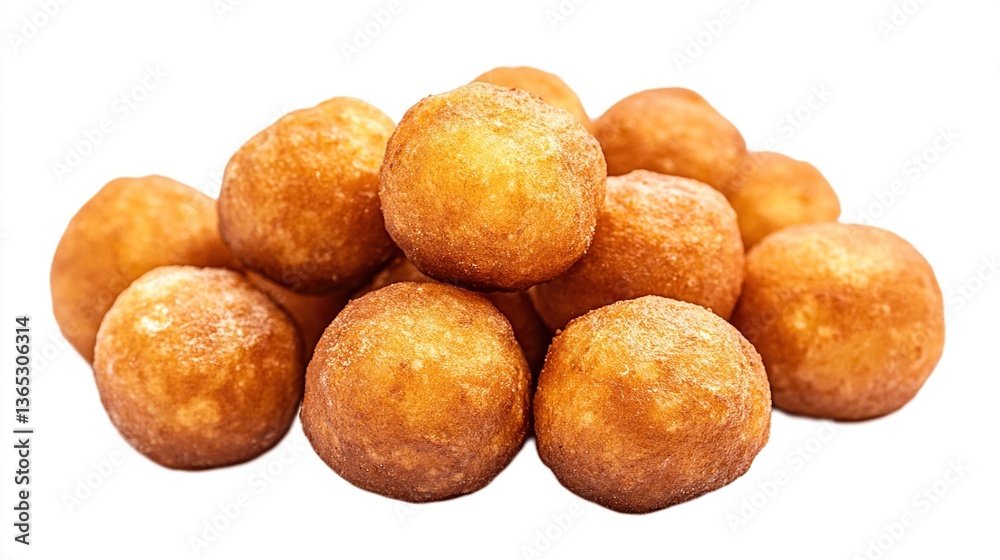 Golden-brown fried cheese balls. Golden-brown fried cheese balls.