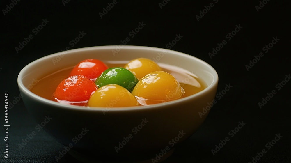 Colorful sweet dessert balls in a bowl. Colorful sweet dessert balls in a bowl.