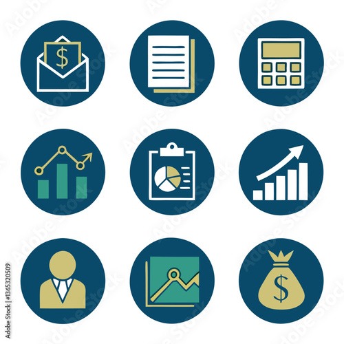A professional trustworthy 10-icon set designed.