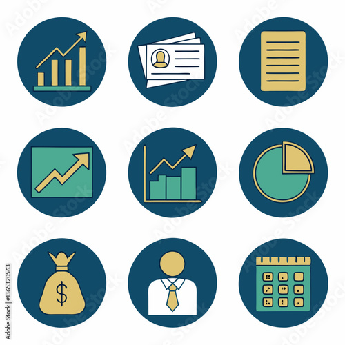 A professional trustworthy 10-icon set designed.