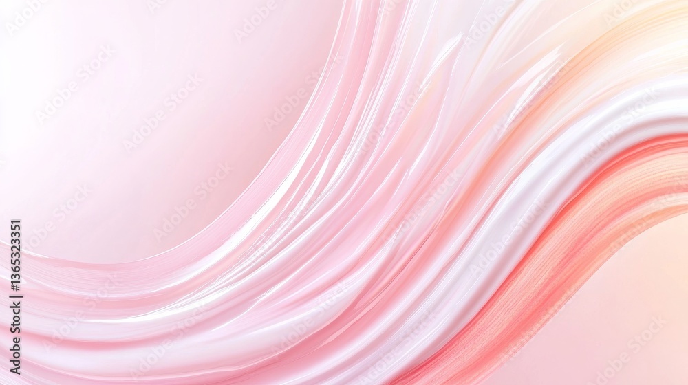 Fototapeta premium Abstract Pink and White Liquid Swirl Background