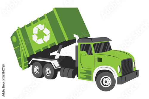 Recycle Truck Vector Illustration