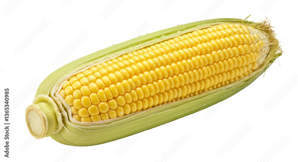 Isolated Fresh Corn on the Cob Isolated Fresh Corn on the Cob