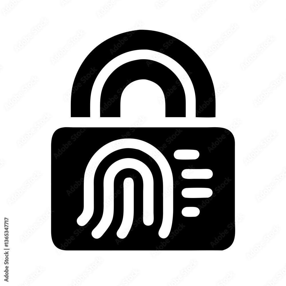 finger print fingerprint lock secure security logo vector pictogram finger print fingerprint lock secure security logo vector pictogram